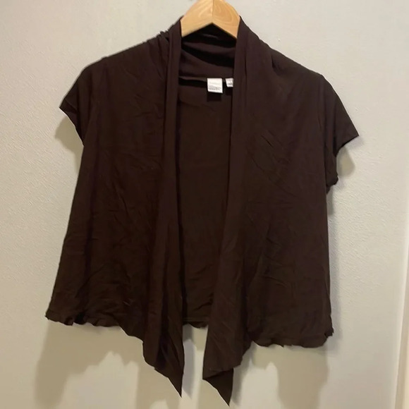 Caslon Sweaters - 𝅺CASLON woman’s dark brown open cardigan